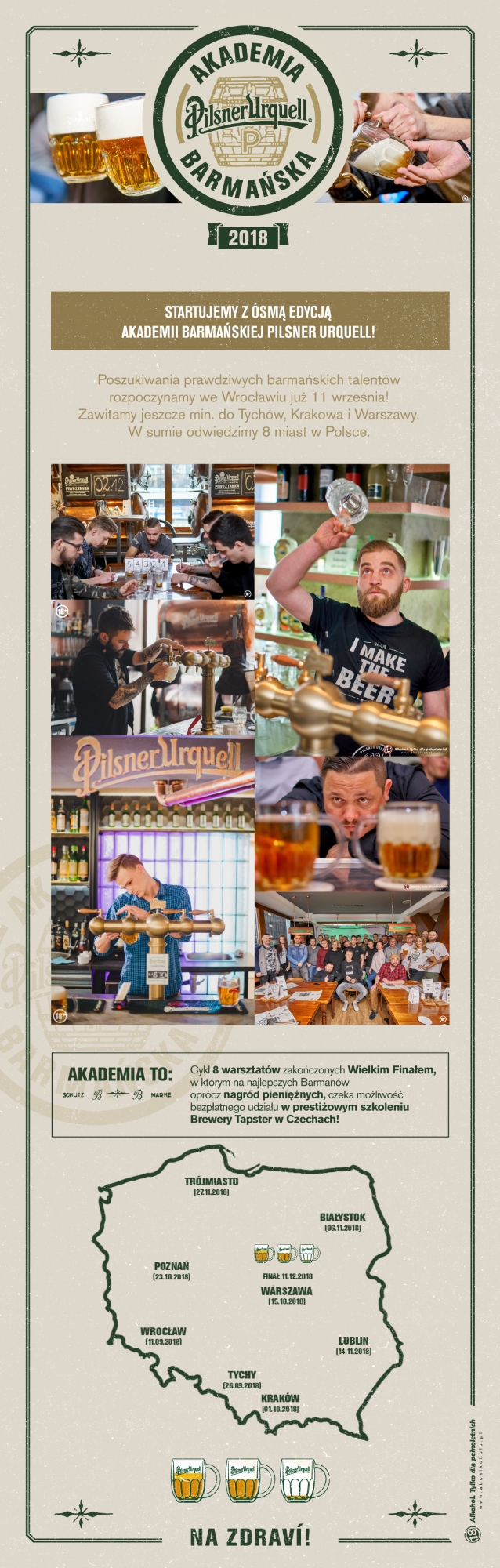 Akademia Barmańska Pilsner Urquell i Książęce Piwna Akademia zapolują na barmańskie talenty!