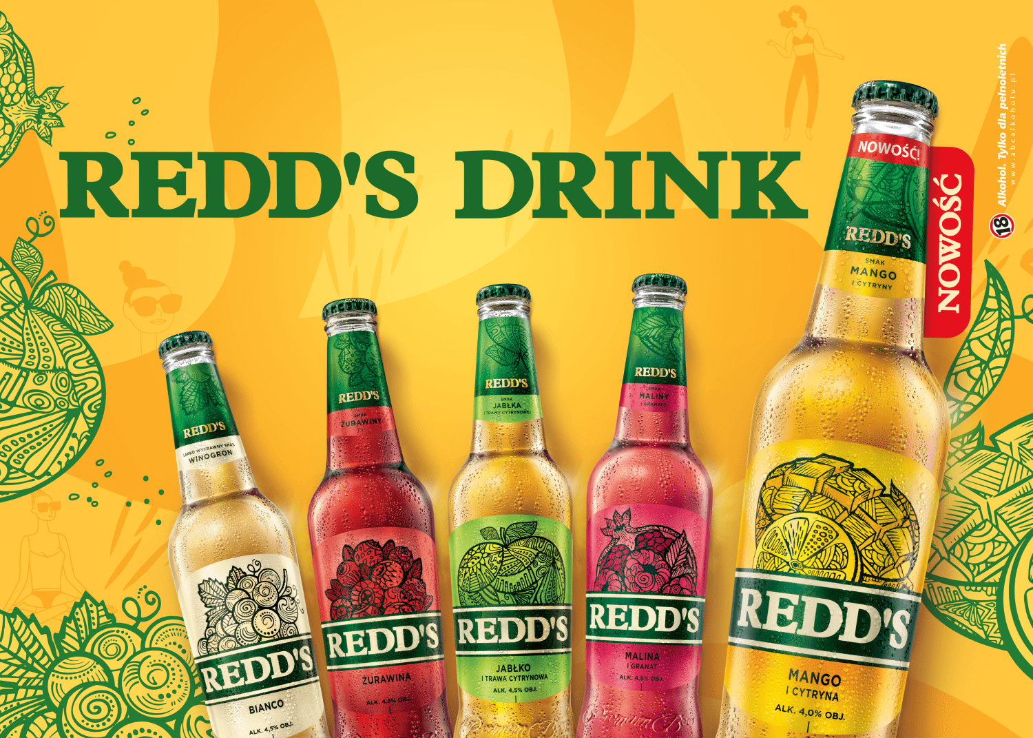 Redd’s Mango i Cytryna – nowy, egzotyczny smak  w kolekcji piw smakowych