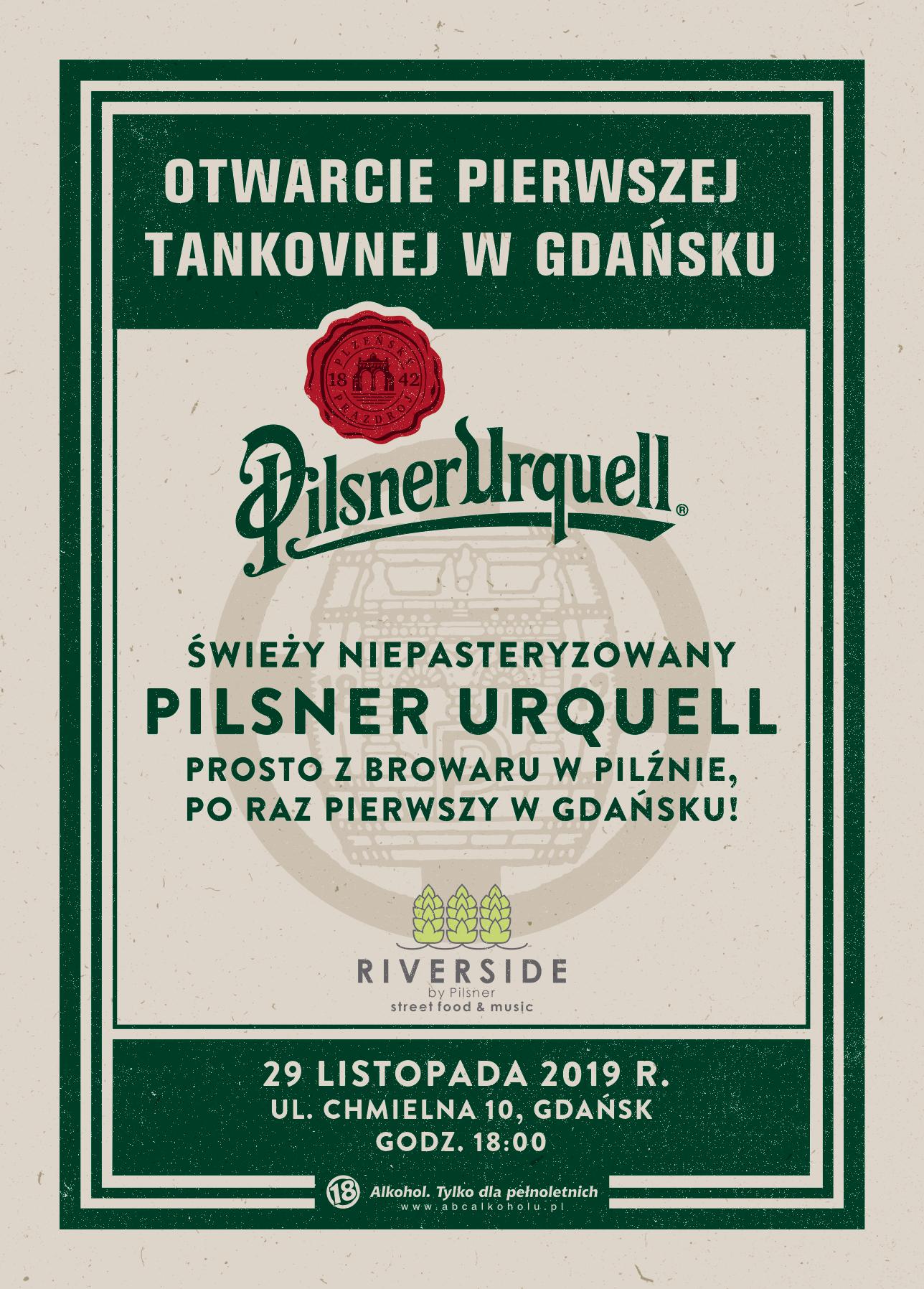 Pierwsza świątynia Pilsnera w Gdańsku! Oficjalne otwarcie Tankovnej Riverside by Pilsner