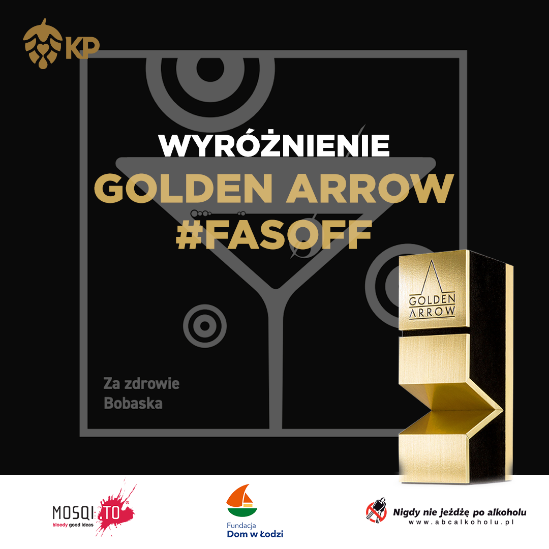 Kompania Piwowarska with the Golden Arrow 2020 distinction for the FASOFF project!