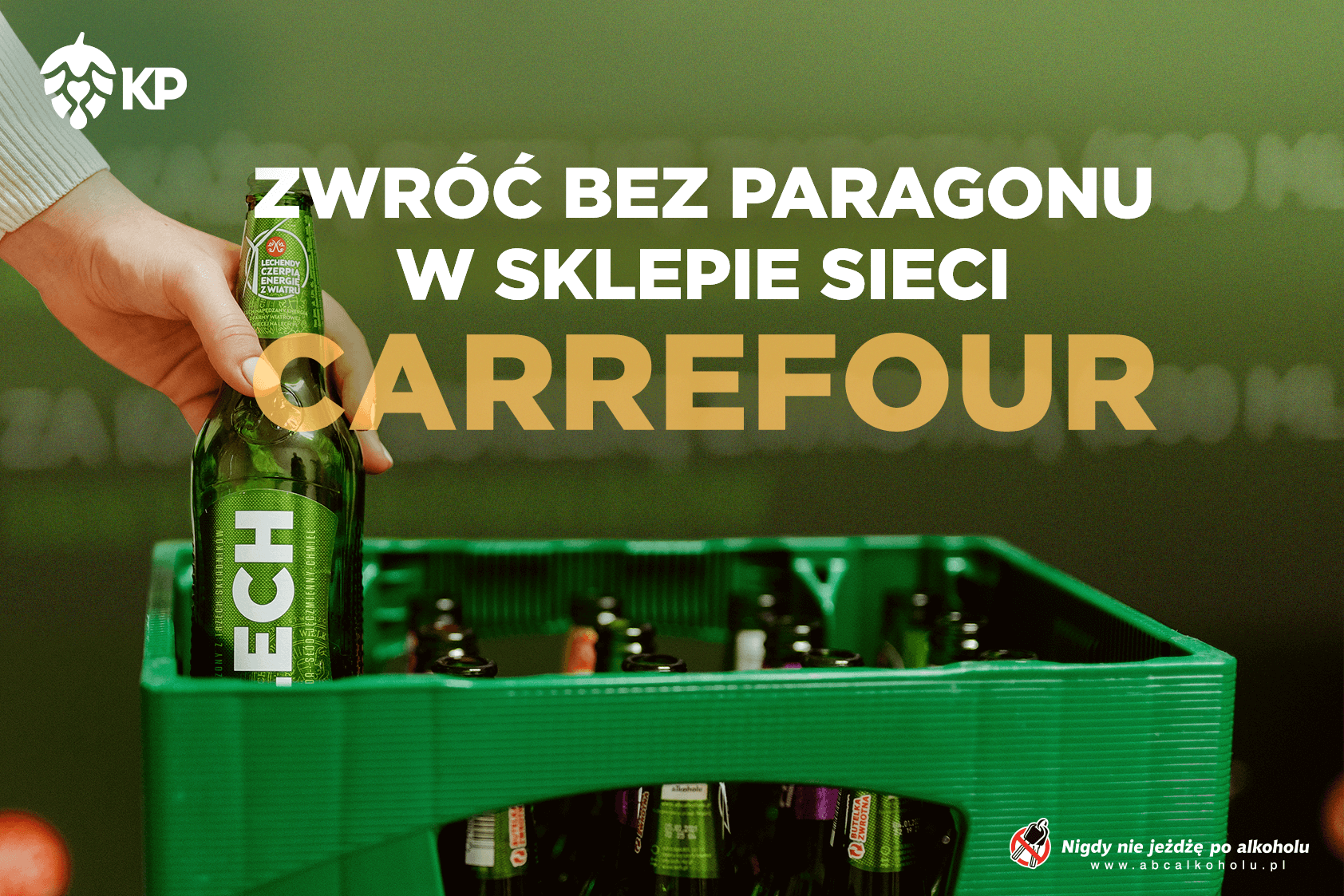 Zwróć butelkę po piwie bez paragonu  w sklepach Carrefour Polska