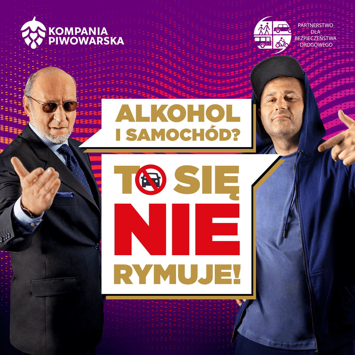 „Alkohol i samochód – to się nie rymuje” – rusza muzyczna kampania społeczna Kompanii Piwowarskiej z udziałem Piotra Fronczewskiego i PIHa
