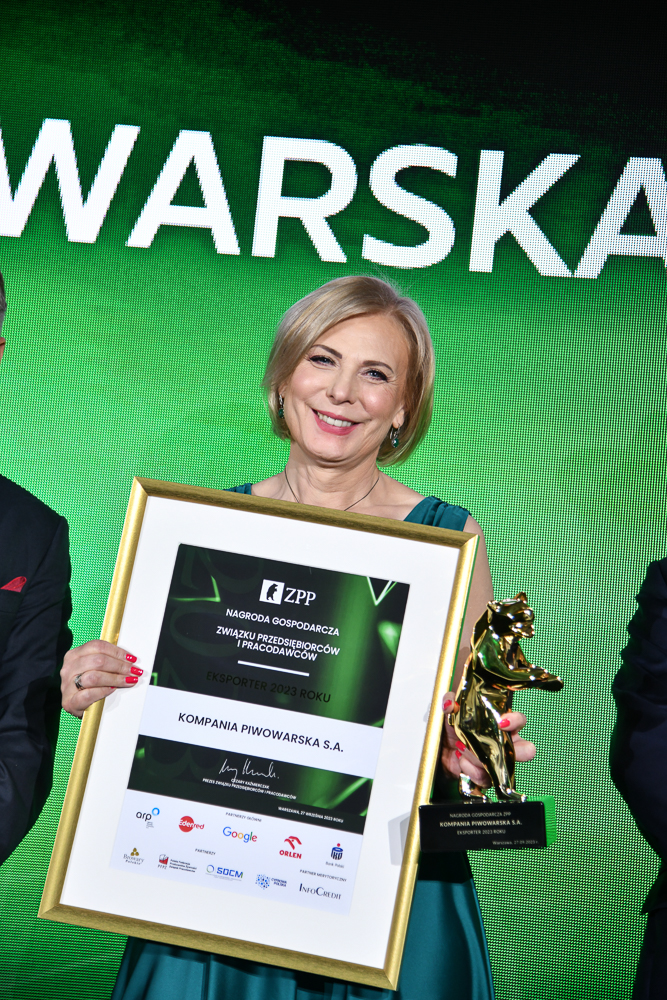 Kompania Piwowarska nagrodzona tytułem Eksportera Roku 2023