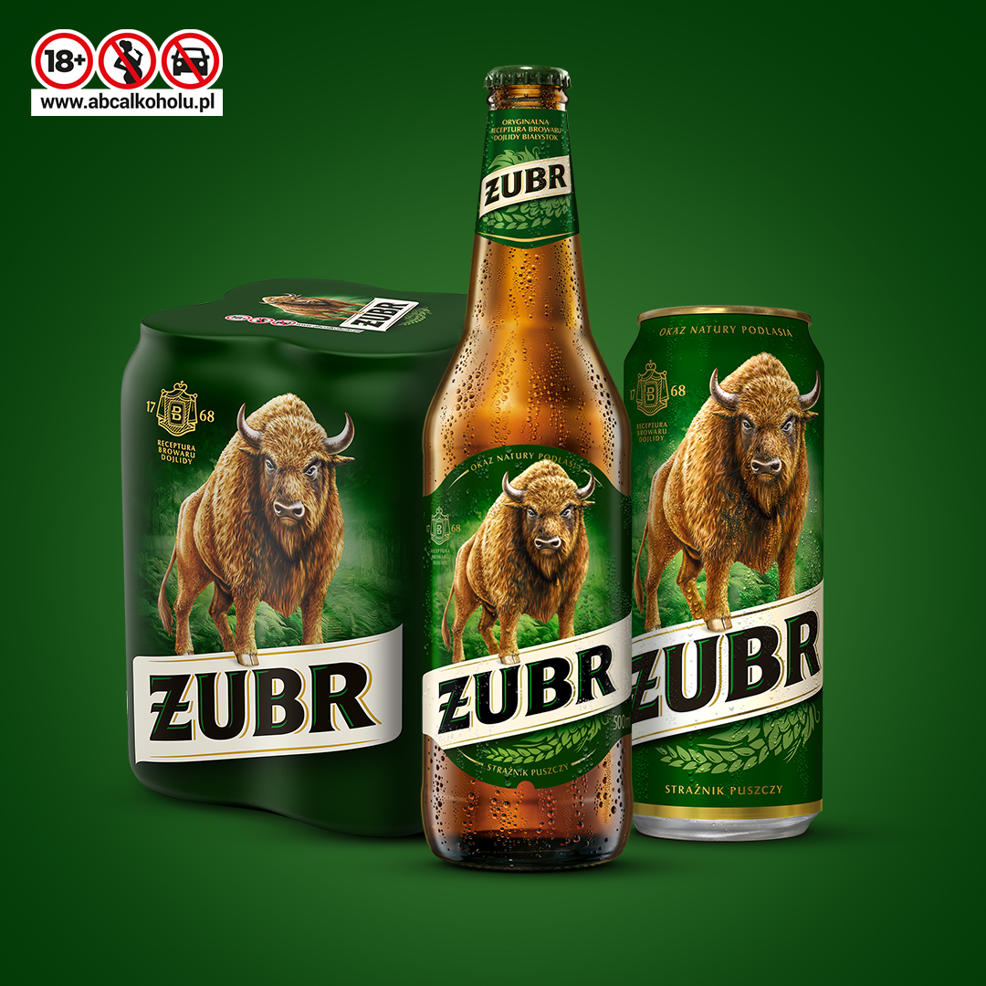 Żubr refreshes its packaging