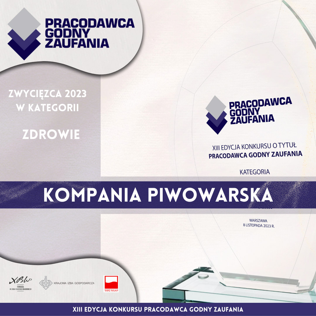 Kompania Piwowarska wins the Trusted Employer title