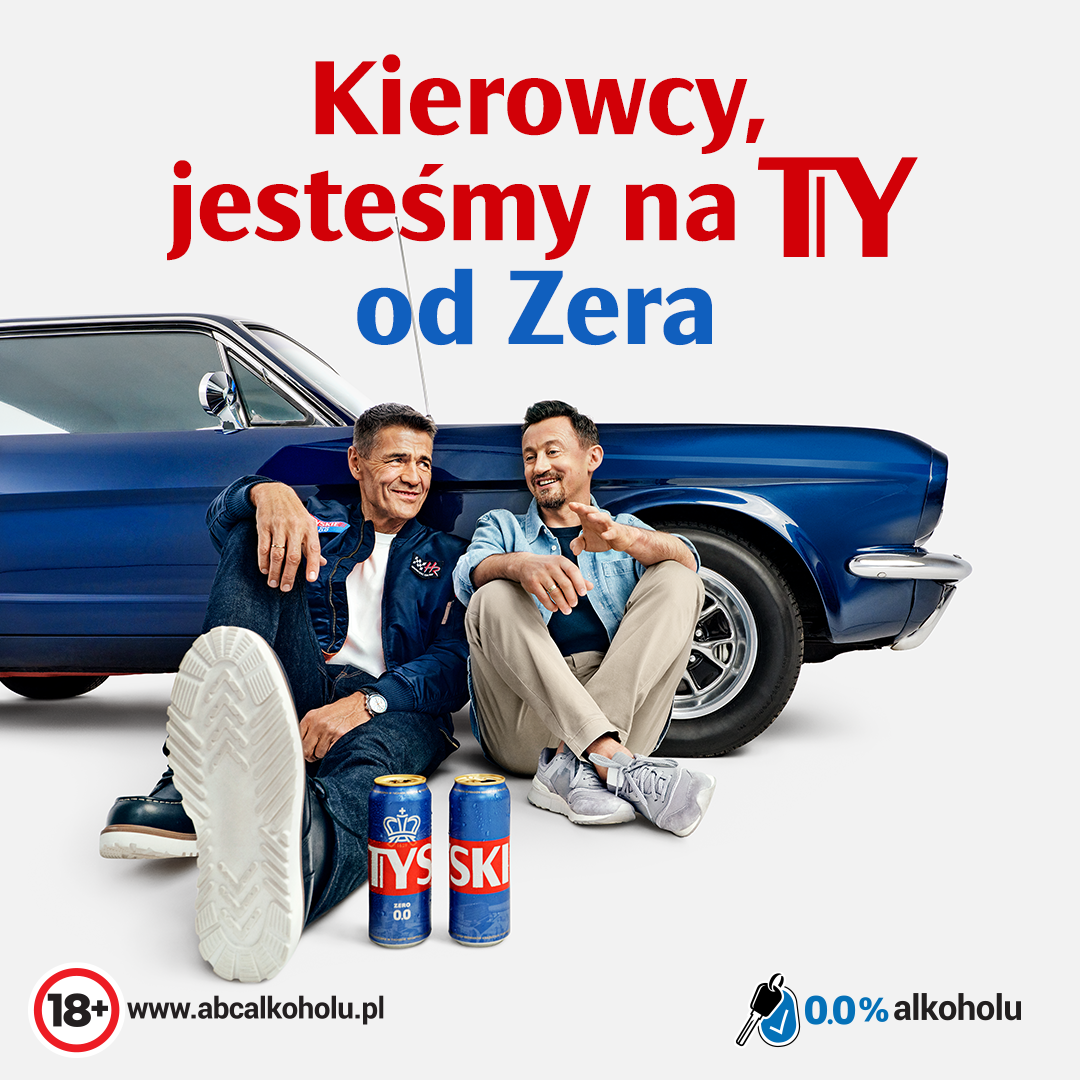 Adam Małysz and Krzysztof Hołowczyc team up in a campaign for non-alcoholic beer – Tyskie Zero